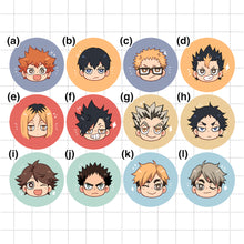 Load image into Gallery viewer, Haikyuu Small Circle Buttons