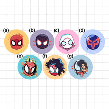 Load image into Gallery viewer, Spiderverse Small Circle Buttons
