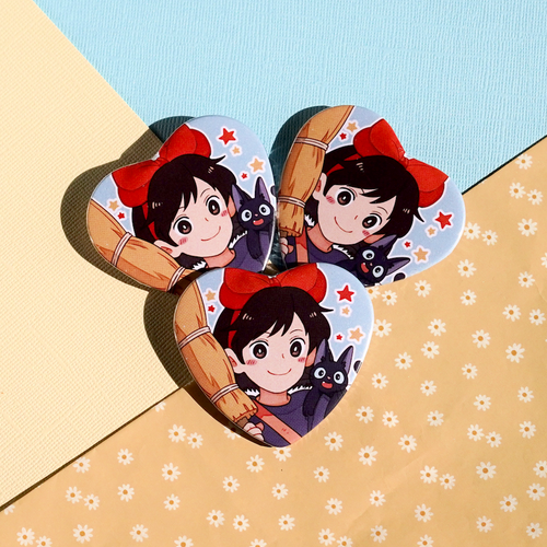 Kiki's Delivery Service Heart Button