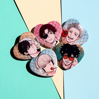 Wind Breaker Heart Buttons