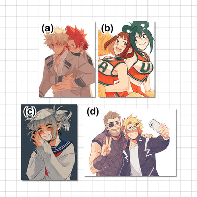 BNHA Postcard Prints