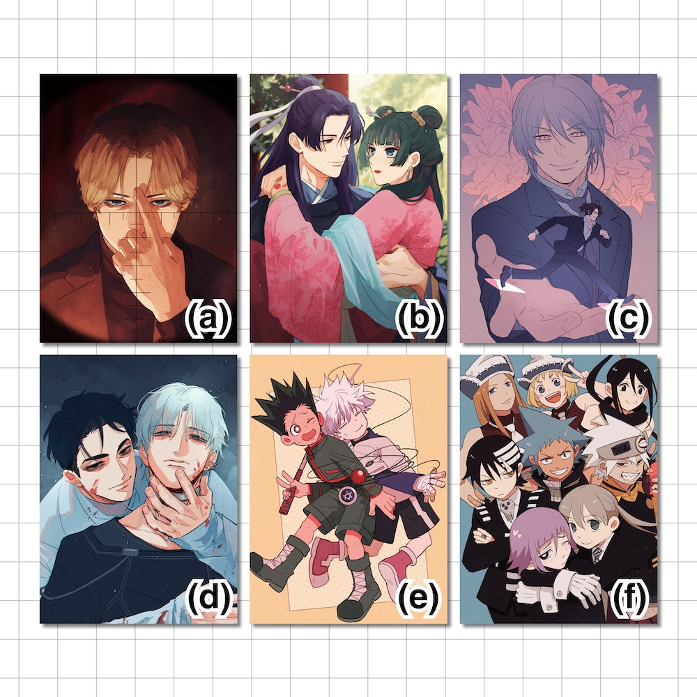 Anime Series I A5 Prints
