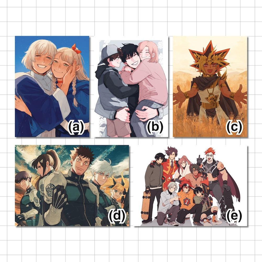 Anime Series III A5 Prints