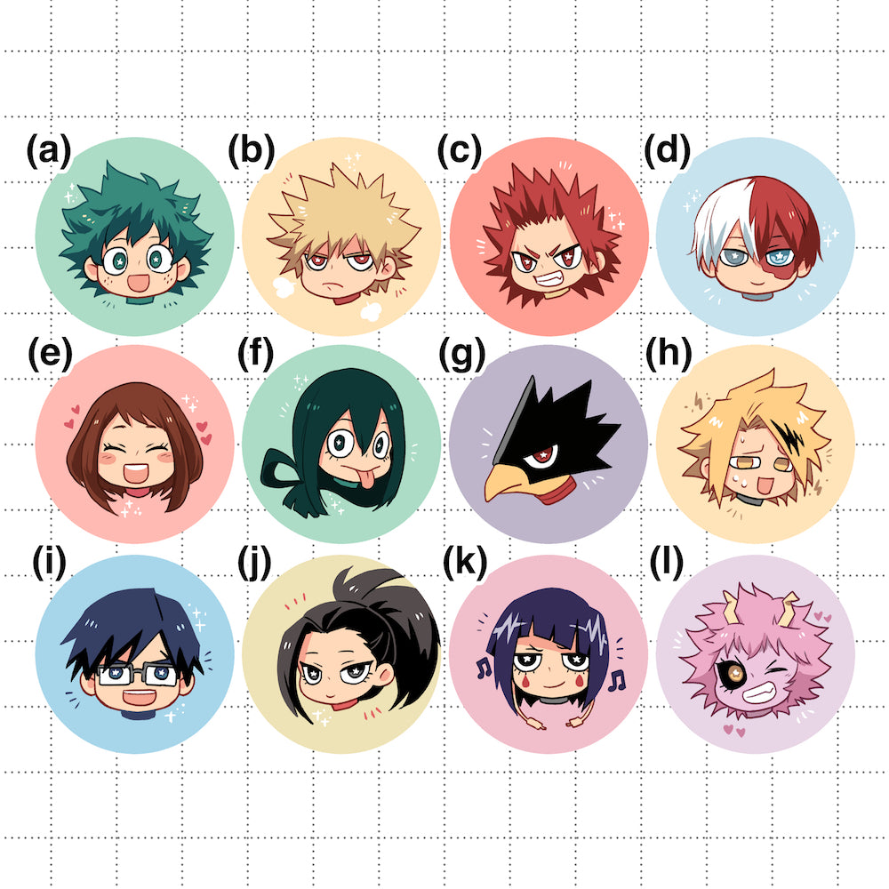 BNHA Small Circle Buttons