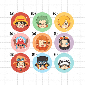 One Piece Small Circle Buttons