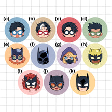 Load image into Gallery viewer, Batfamily Small Circle Buttons