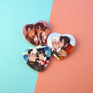 Sheith Heart Buttons