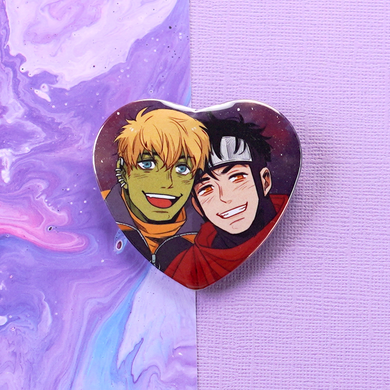 Young Avengers Heart Button