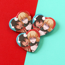 Load image into Gallery viewer, Tiger &amp; Bunny Heart Button