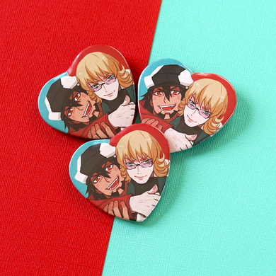 Tiger & Bunny Heart Button